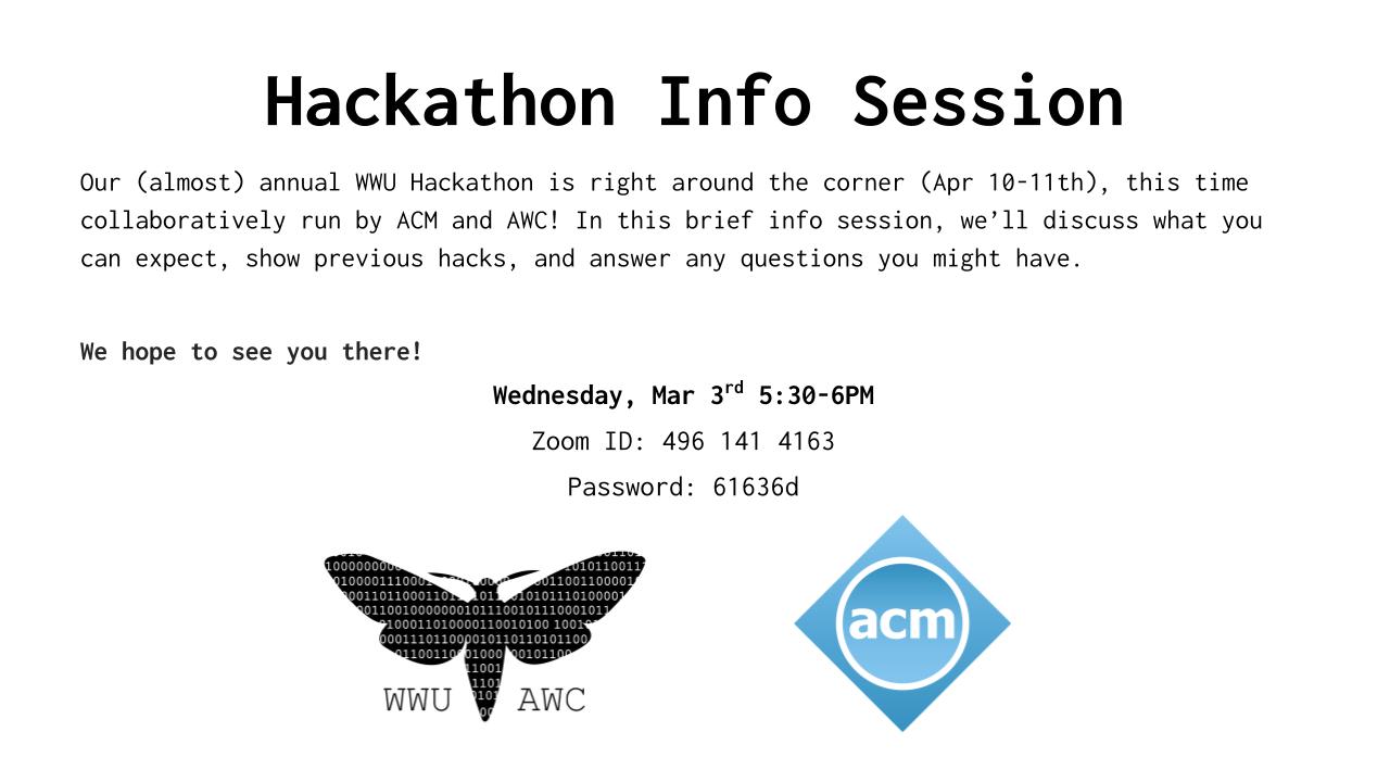 Hackathon Info Session