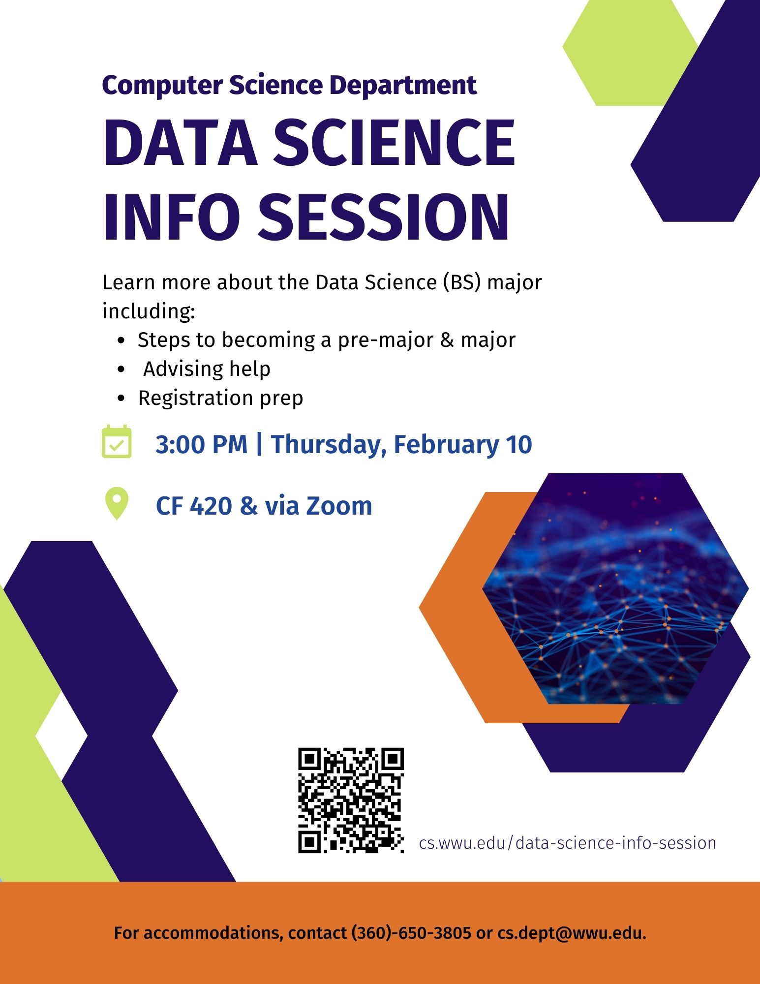 Poster for Data Science Info Session