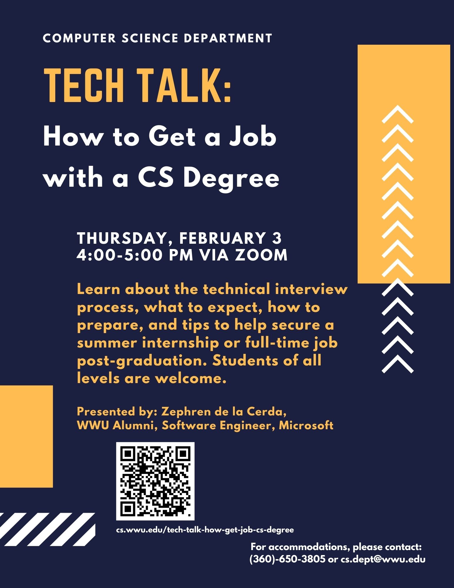 Poster for Tech Talk Event