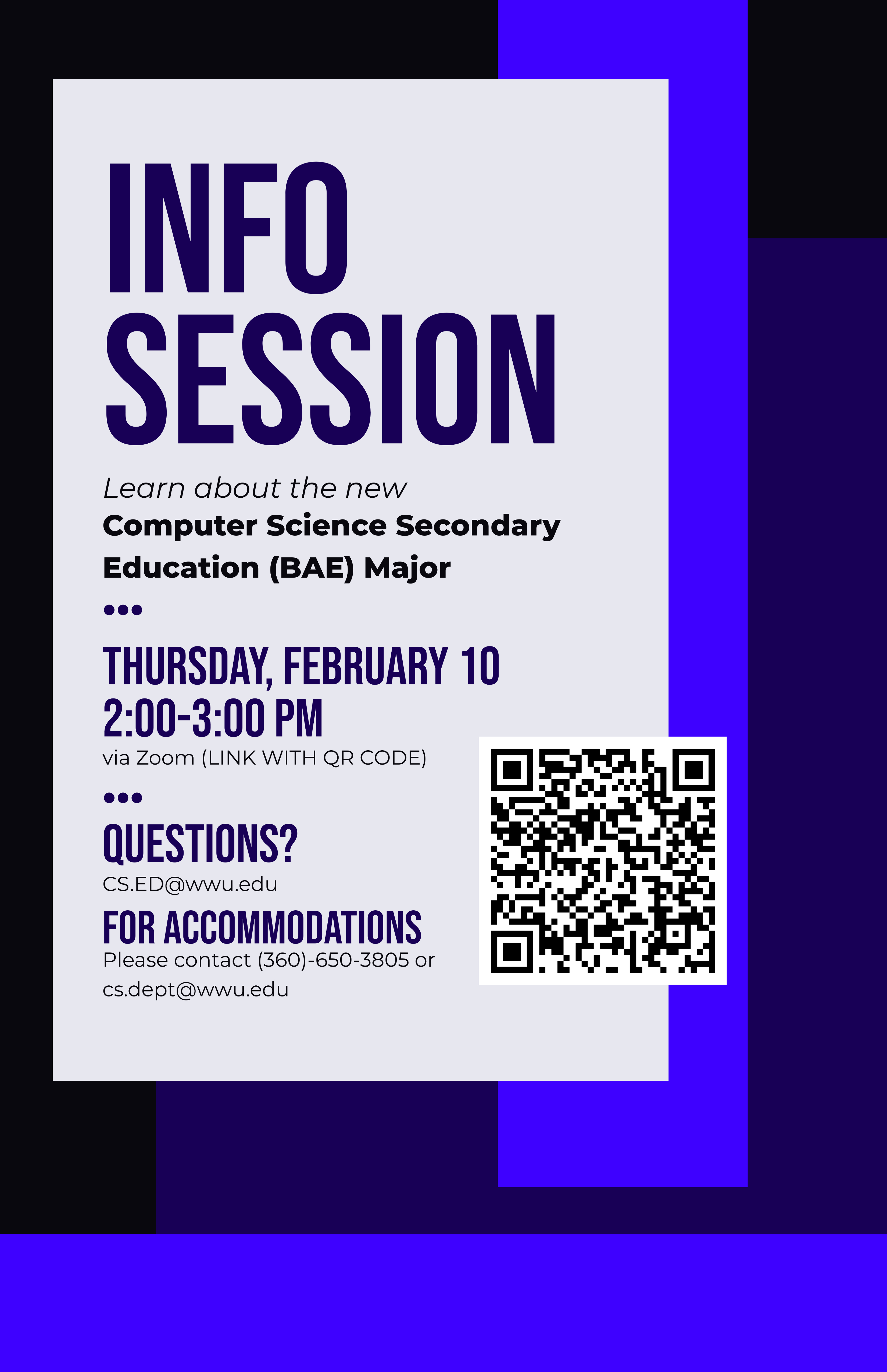 Info Session poster