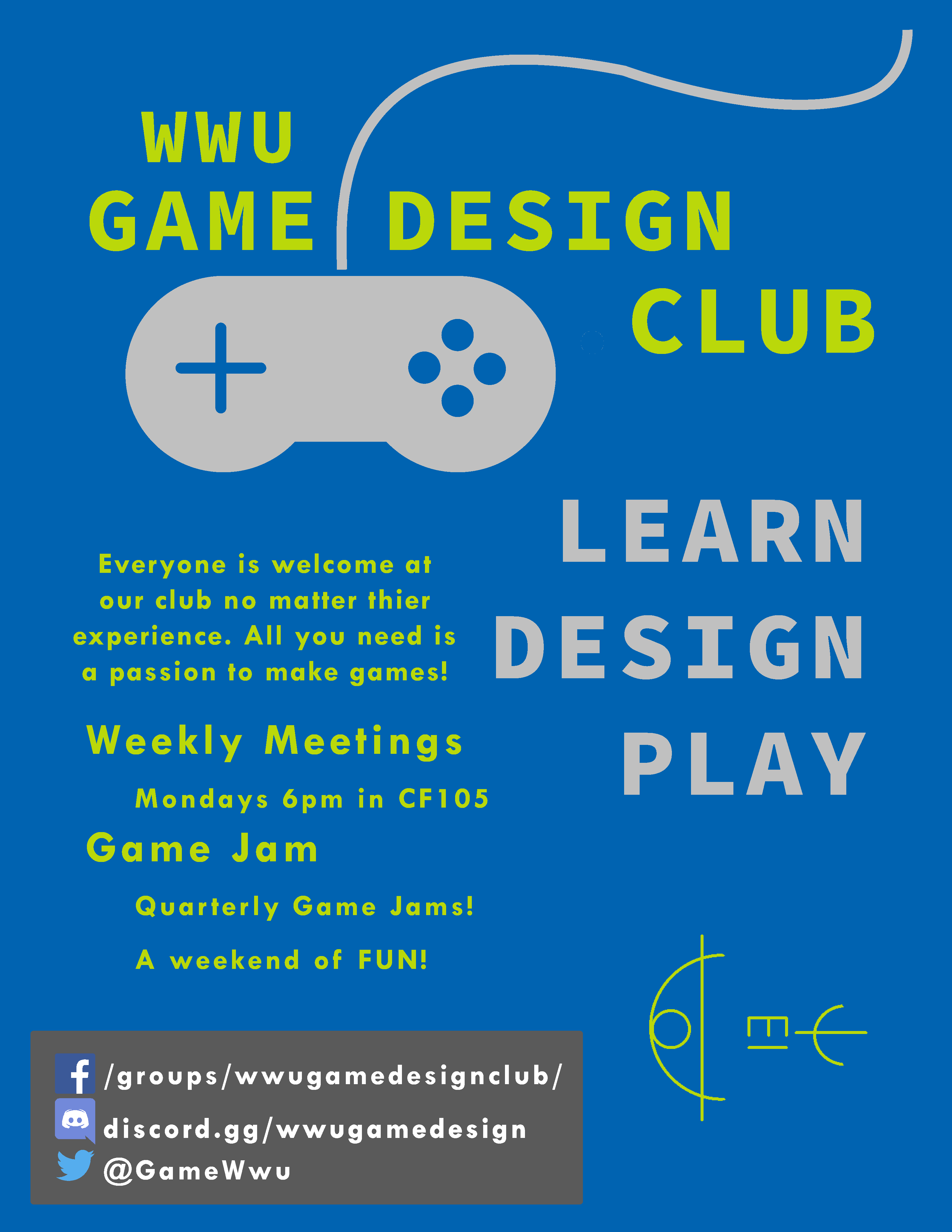 Game Design Club Poster