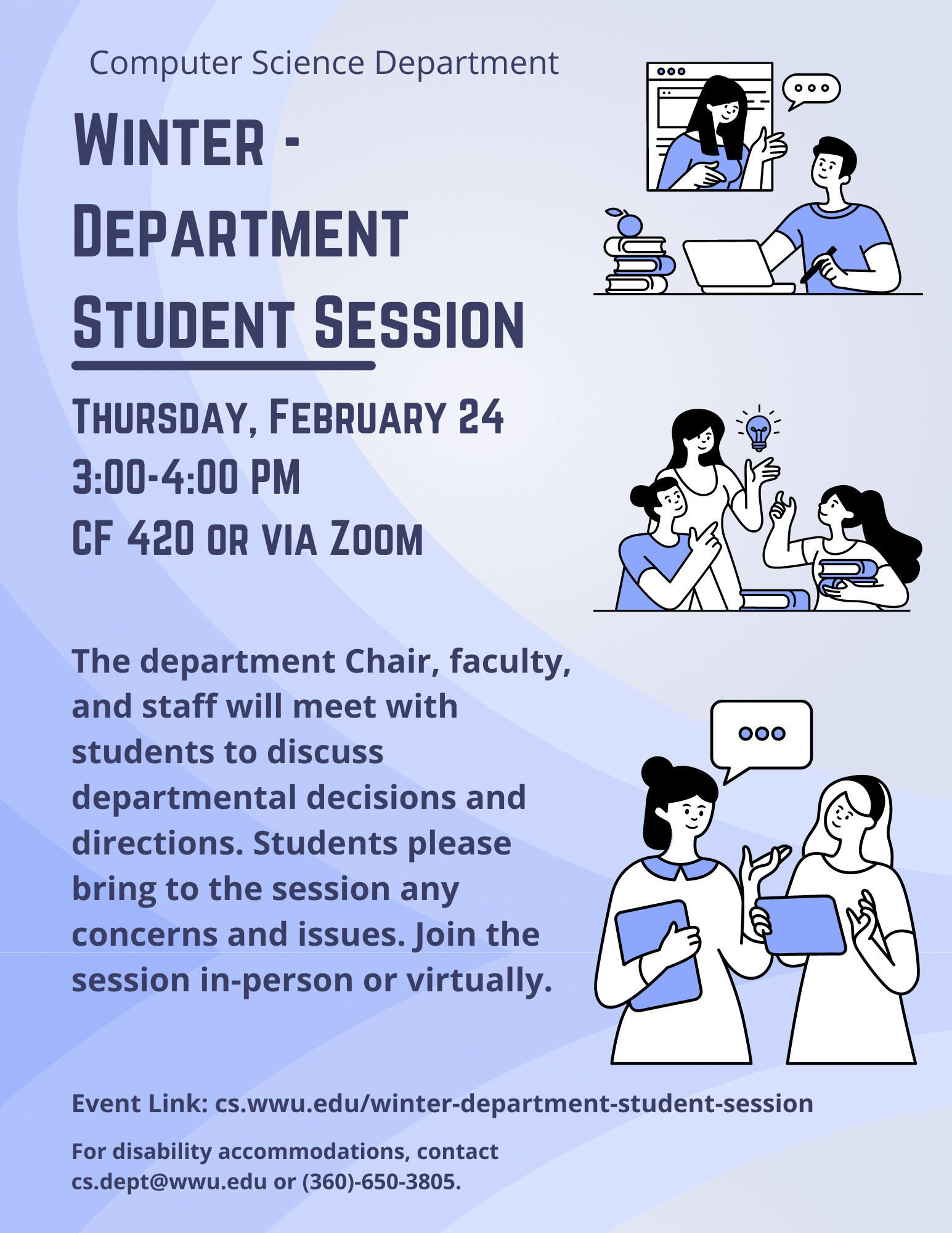 Winter Department Student Session Poster