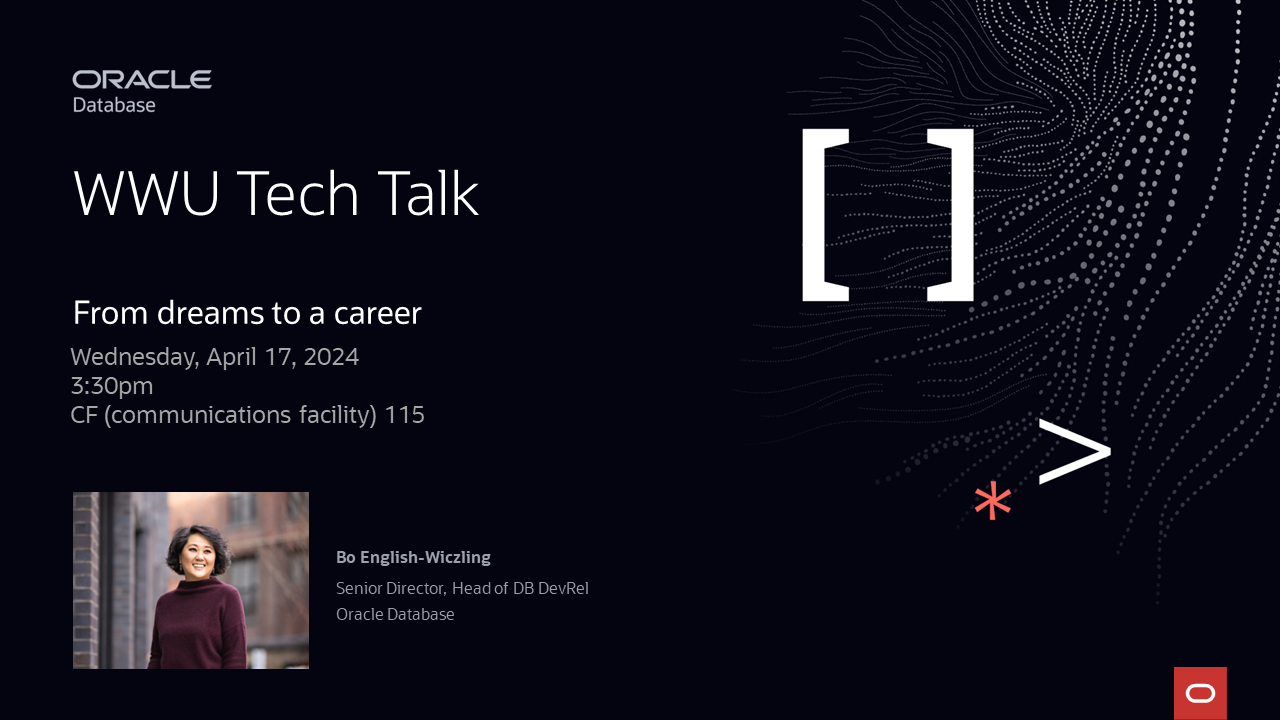Oracle Tech Talk Flyer